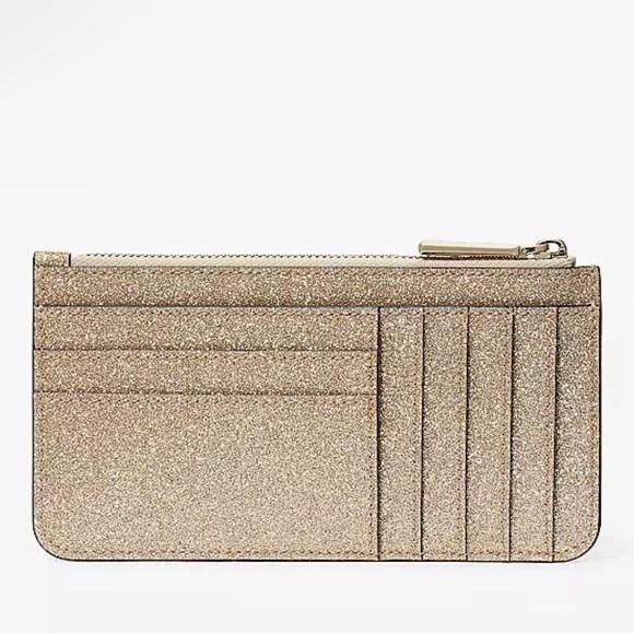 Kate Spade New York Glimmer Boxed Large Slim Cardholder In Gold - Picture 3 of 4